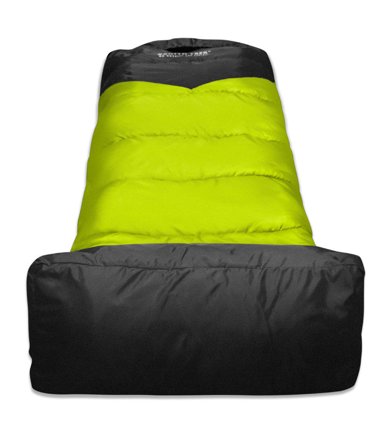 Comfort sleeping bag with expanded foot area for maximum foot comfort by Zenith Trek.